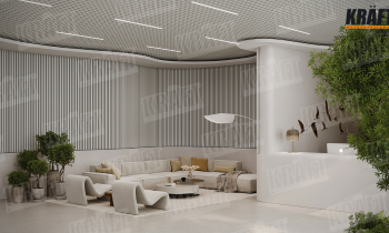 Lines. Metallic. The formula for the perfect hotel reception space by KRAFT